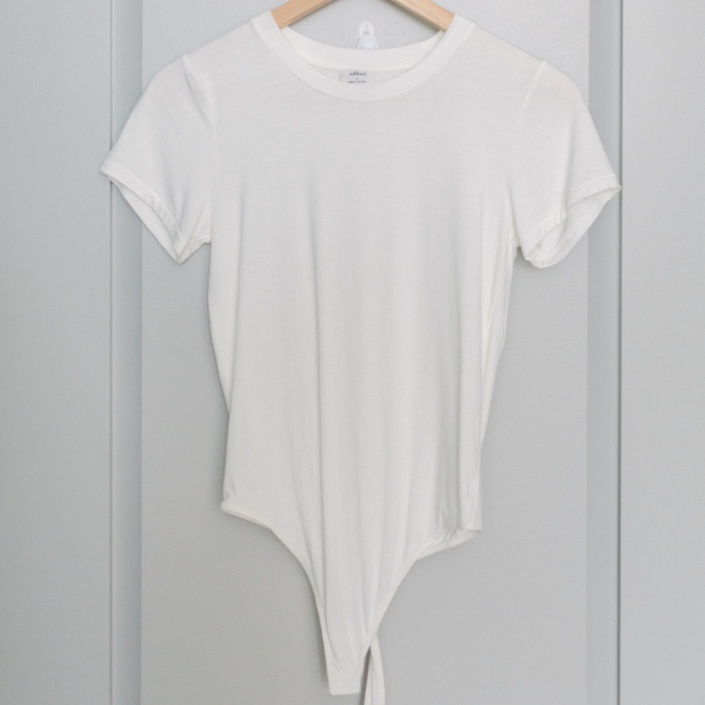 Aritzia | Wilfred | White Tee Bodysuit